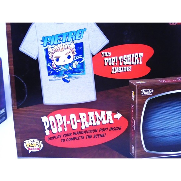 New Funko Pop Wanda & Geraldine Mini Moments/Wanda Vison T-Shirt Large "Pietro" - Picture 11 of 12